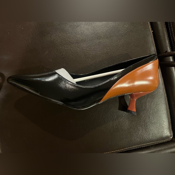 NEWBELLA Vegan Leather Colorblock Heels – Size 8 - Picture 8 of 11